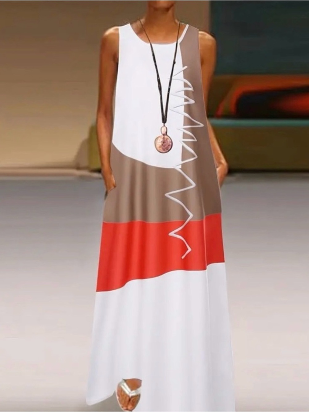 $10 Bundled💥 NEW Sleeveless Maxi Tank Dress Sz L Bin C